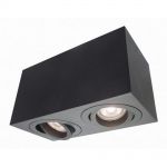 LYON 2 Light Prestige Lampa sufitowa, oprawa natynkowa czarna LP-5881/2SM BK