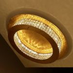 Lampa kryształowa złota Principe 39406 firmy Eglo