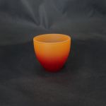 Klosz E14 czerwono-pomarańczowy szkło matowane