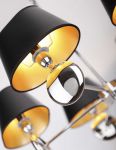 Lampa sufitowa wisząca z czarnym abażurem NAPOLEON P0127 firmy MaxLight
